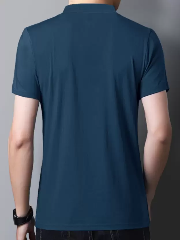 Over Size Shirt Men Light Blue Shirt - Image 5